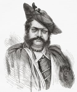 Jayajirao Scindia, Maharadja van Gwalior, illustratie uit 